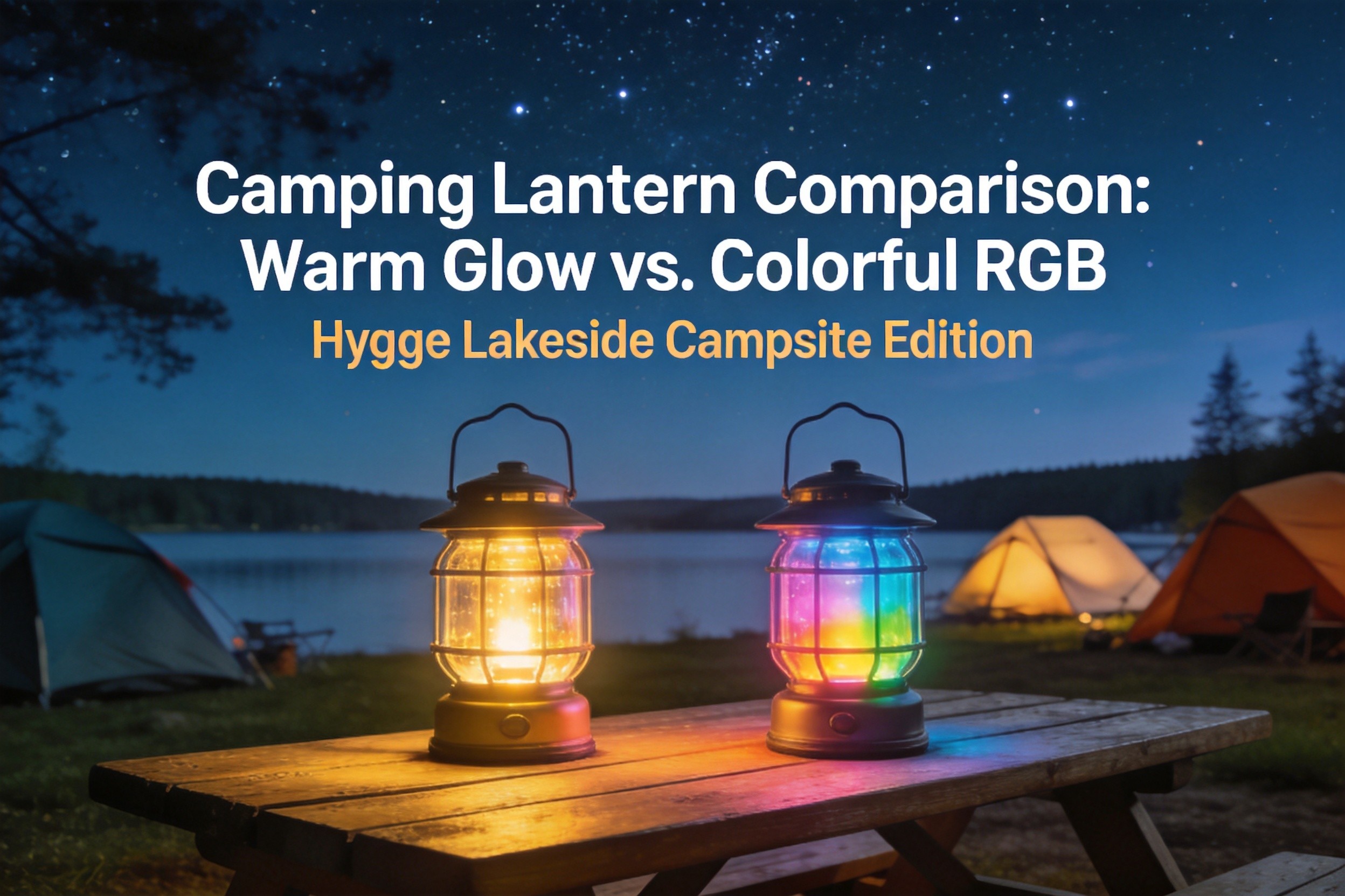 How to Choose the Right Camping Lantern: Warm Light vs RGB